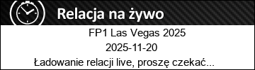 1. trening przed GP Las Vegas 2025 [Relacja live]