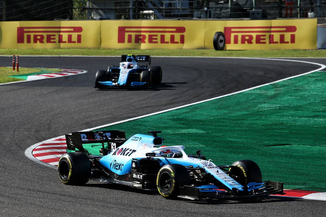 Robert Kubica George Russell Grand Prix Japonii 2019