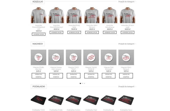 Gadżety blog powrotroberta.pl