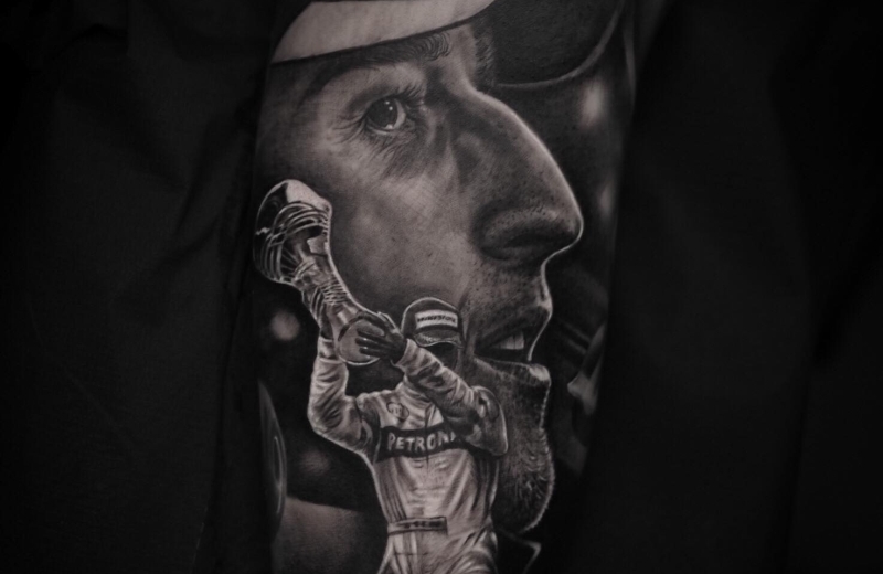 tatuaż Robert Kubica