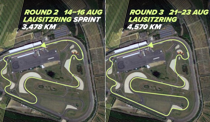 Lausitzring konfiguracje