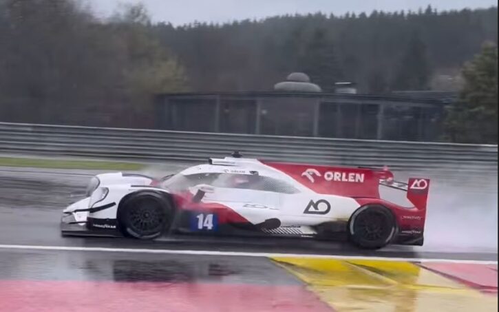 Kubica testy lmp 2 mokro