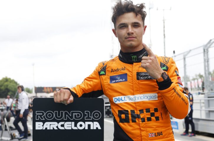 Norris pole position