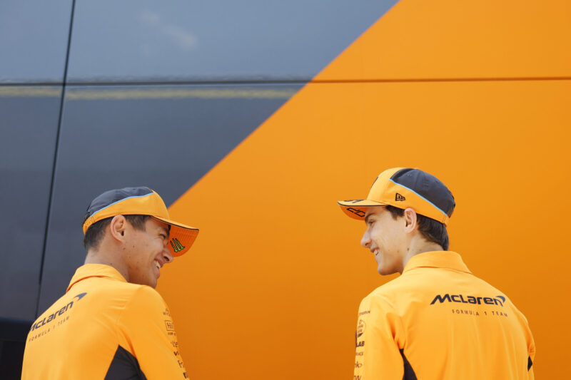 Lando Norris, McLaren F1 Team, and Oscar Piastri, McLaren F1 Team