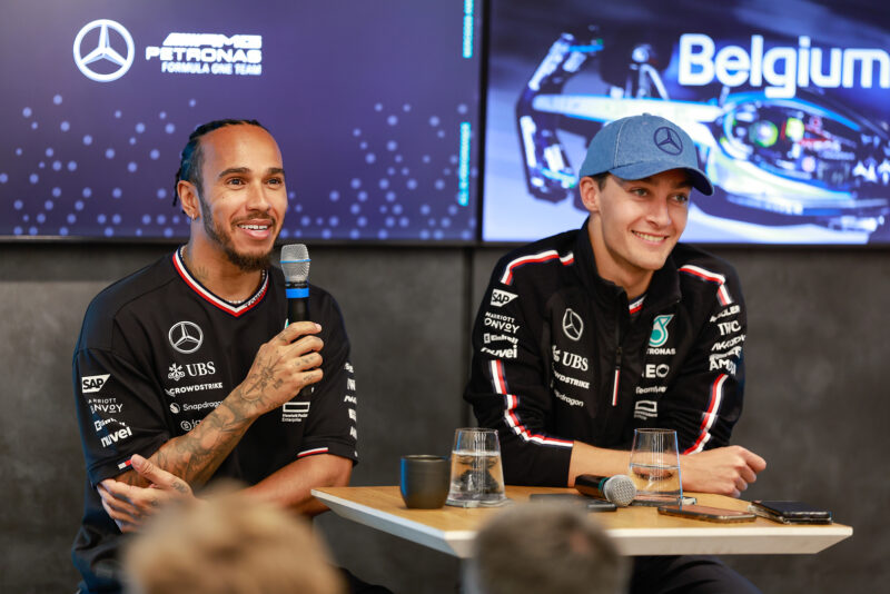 GP Belgii Mercedes Hamilton Russell