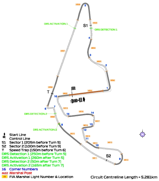 mapa toru abu zabi 2024 f1