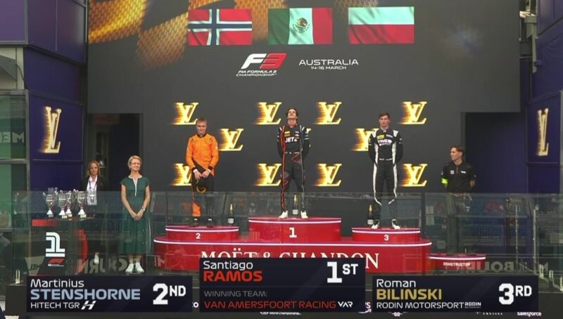 podium F3 Australia