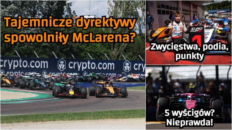 FIA spowolniła McLarena? Ile wyścigów dostał Colapinto? Kucharczyk i Gładysz wygrywają