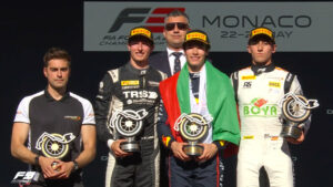 Roman Biliński podium F3 Monako 2025