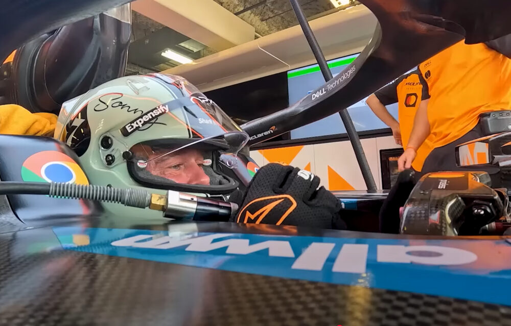 Brad Pitt test McLaren