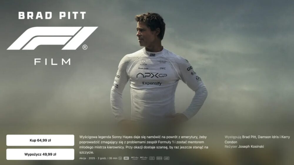 F1 Movie już dostępny w Apple