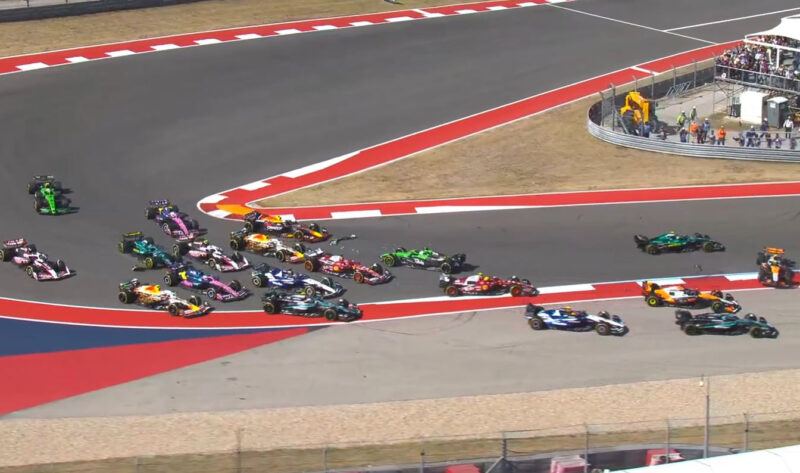 kolizja Sprint F1 GP USA