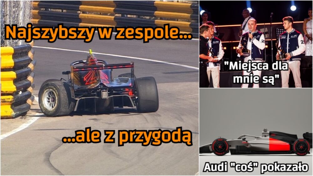 Kucharczyk walczy w GP Makau. Kubica wybiera przyszłość. Audi i Cadillac szykują się do F1