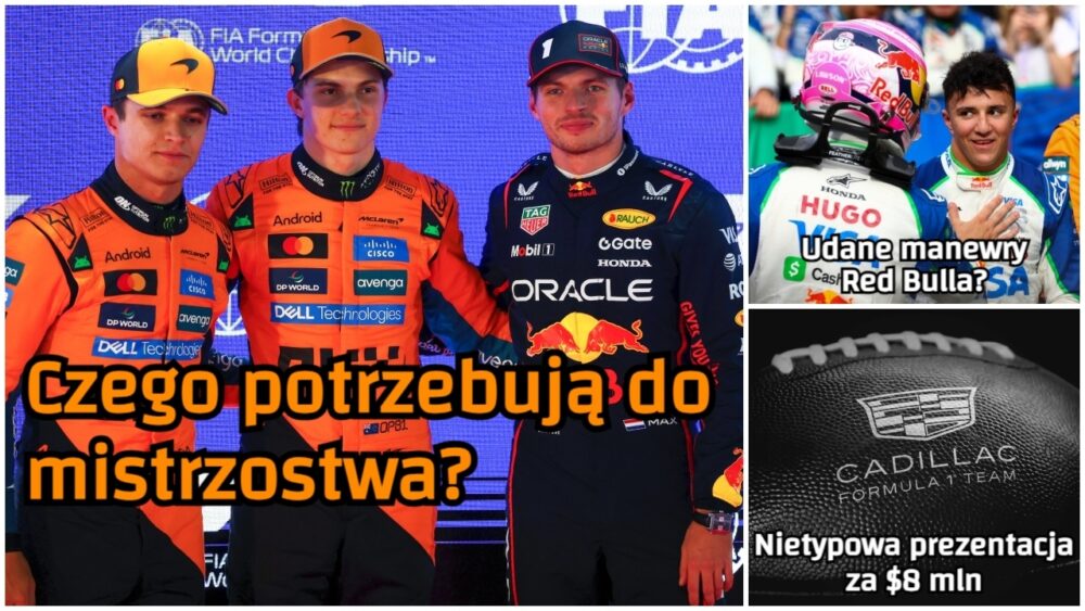 Lando faworytem. Czego potrzebują inni? Red Bull dokonał roszad, juniorzy w Abu Zabi i Cadillac