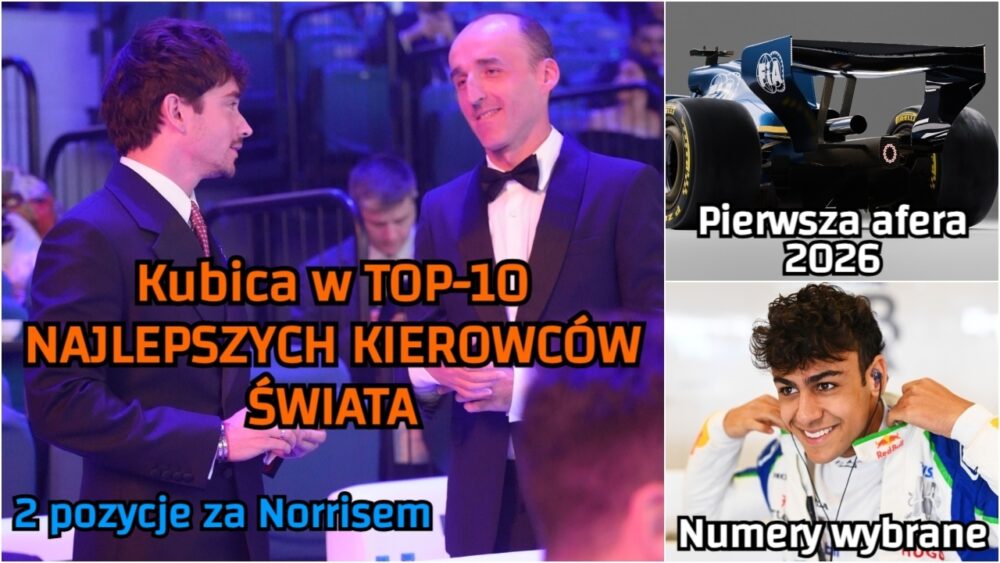 Kubica obok Norrisa i Leclercka. Mamy aferę silnikową przed nowym sezonem F1