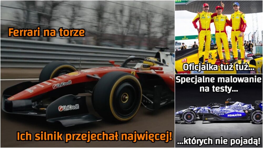 Kubica zaraz ogłosi plany. Williams nie dotrze na testy, Ferrari na torze