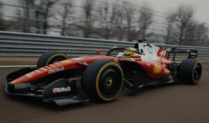 Lewis Hamilton shakedown Ferrari