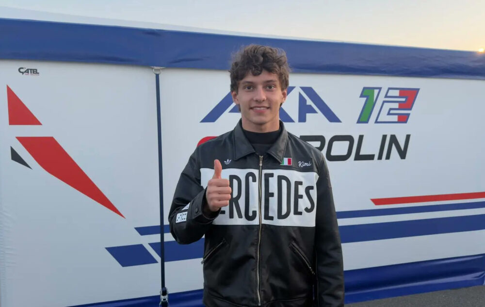 Antonelli na zawodach kartingowych we Włoszech. Polak też miał okazję go spotkać