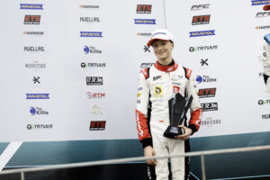 Borys Łyżeń podium Hiszpańska F4