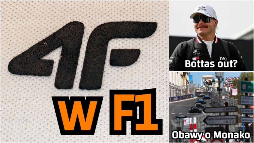 4F dostawcą ubrań do zespołu F1? Obawy o bezpieczeństwo w Monako, niepewny los Bottasa