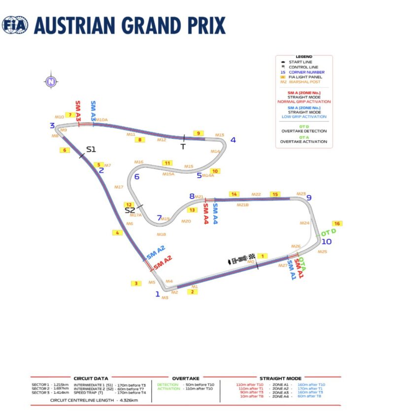 mapa gp austrii f1 2026